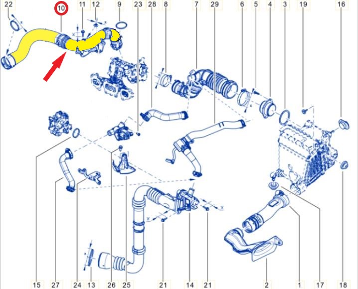 RENAULT KANGO TURBO BORUSU