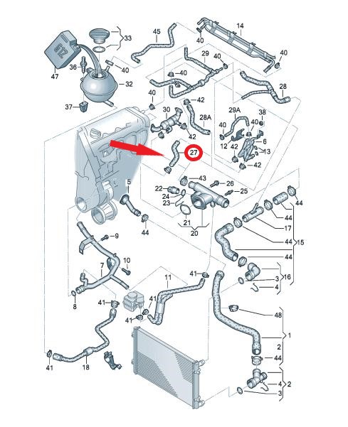 SOĞUTMA HORTUMU Montaj Yeri : Isı Eşanjörüne