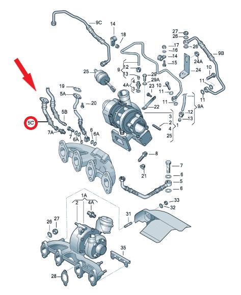 TURBO YAĞLAMA BORUSU