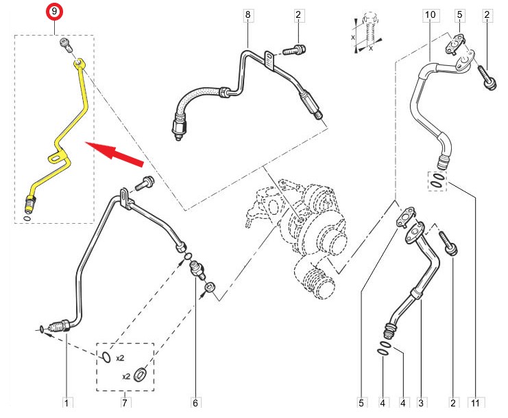 TURBO YAĞLAMA BORUSU