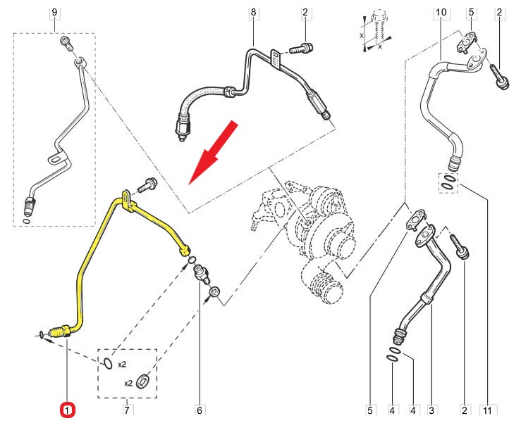 TURBO YAĞLAMA BORUSU