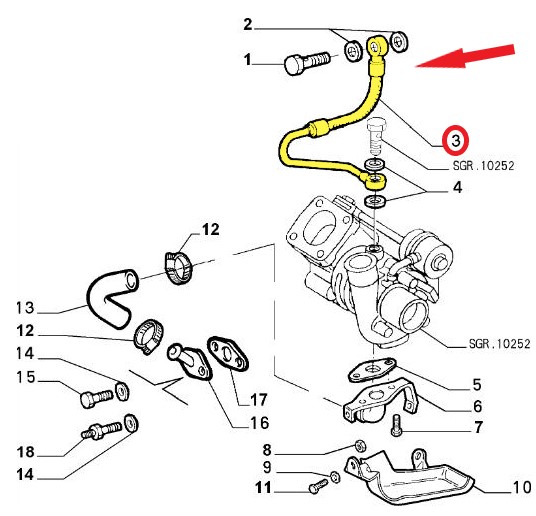 TURBO YAĞLAMA BORUSU