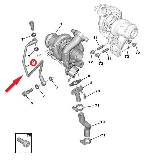  TURBO YAĞLAMA BORUSU