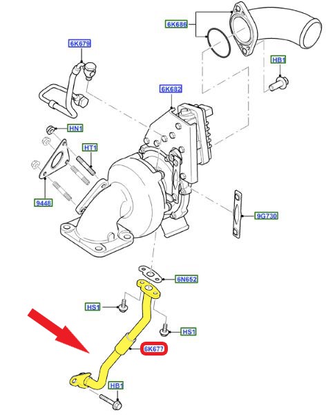 TURBO YAĞLAMA BORUSU