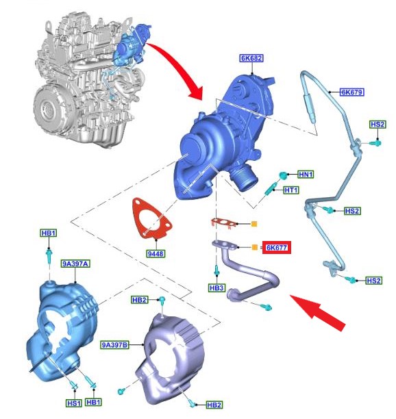  TURBO YAĞLAMA BORUSU