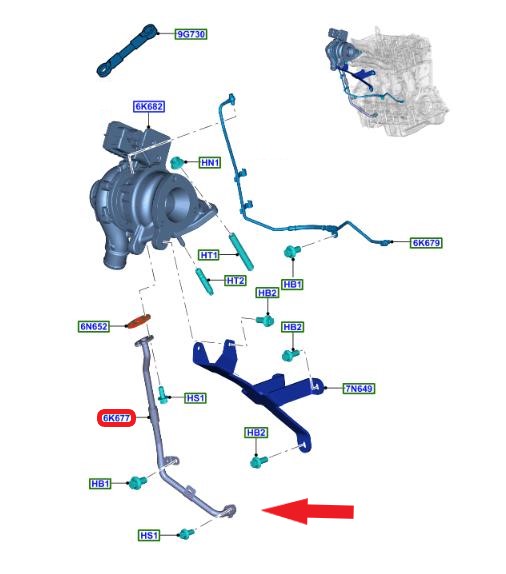  TURBO YAĞLAMA BORUSU