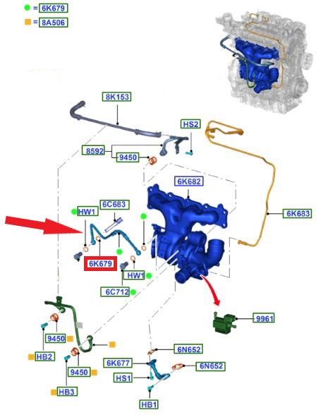 TURBO YAĞLAMA BORUSU
