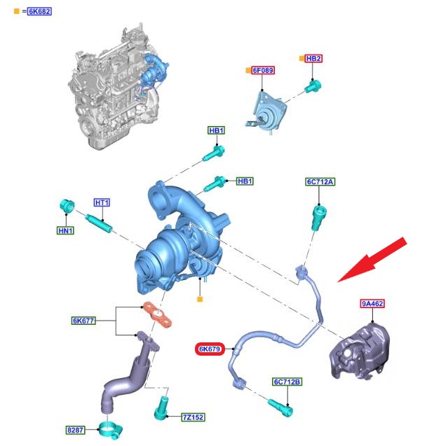 TURBO YAĞLAMA BORUSU