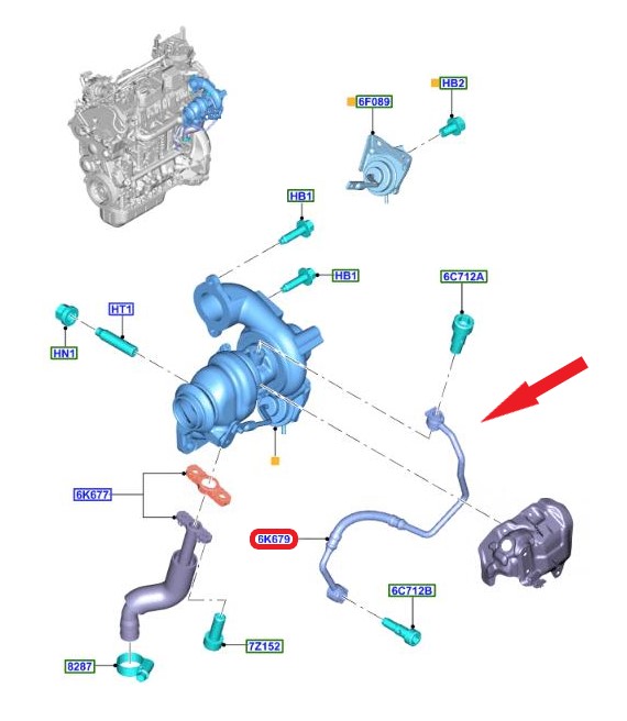 TURBO YAĞLAMA BORUSU