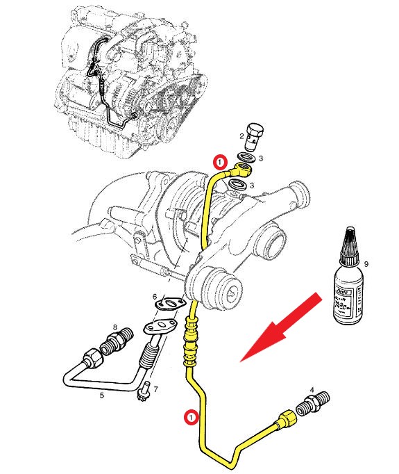 TURBO YAĞLAMA BORUSU