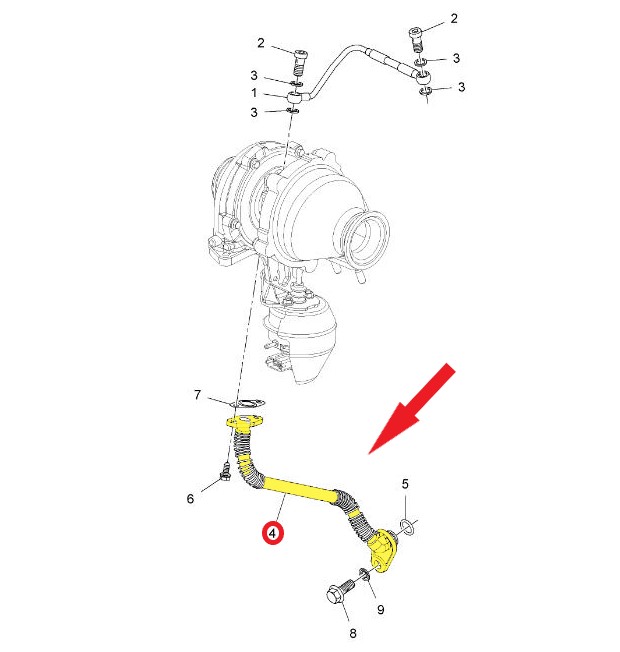 TURBO YAĞLAMA BORUSU