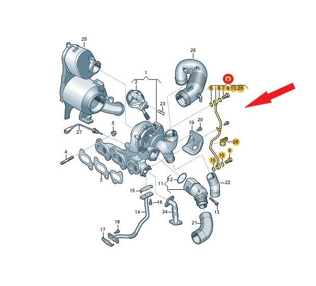 TURBO YAĞLAMA BORUSU