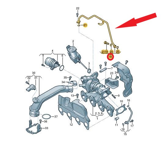 TURBO YAĞLAMA BORUSU