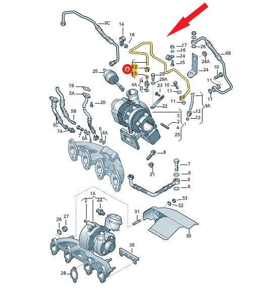 TURBO YAĞLAMA BORUSU