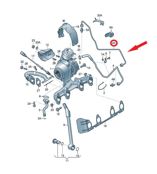 TURBO YAĞLAMA BORUSU