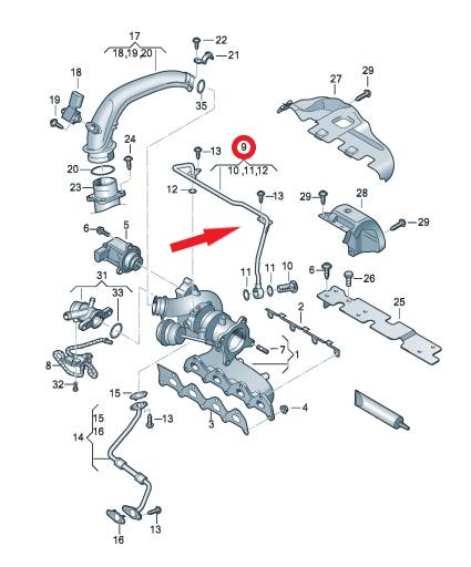 TURBO YAĞLAMA BORUSU