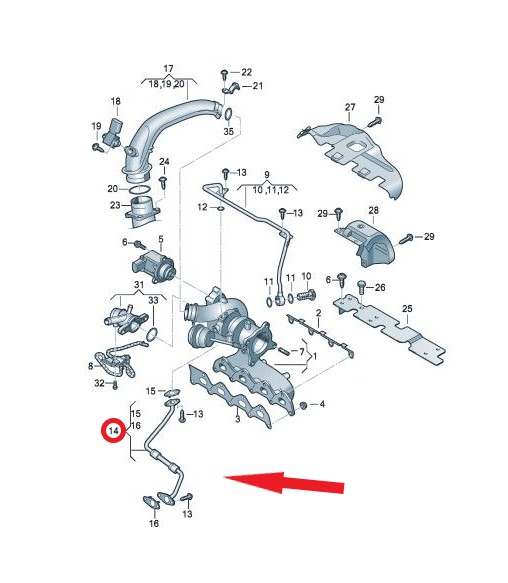 TURBO YAĞLAMA BORUSU