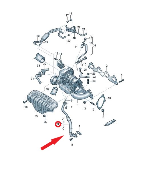 TURBO YAĞLAMA BORUSU