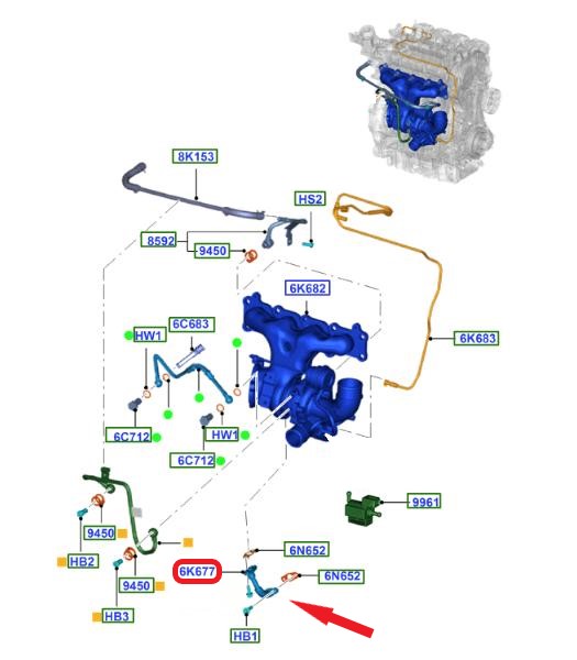 TURBO YAĞLAMA BORUSU