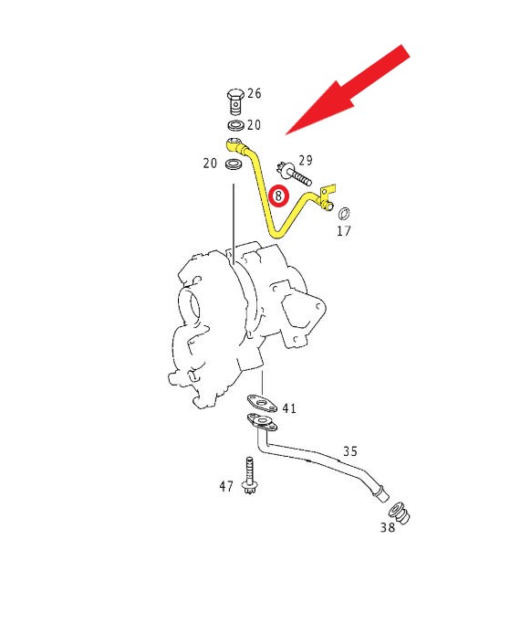TURBO YAĞLAMA BORUSU