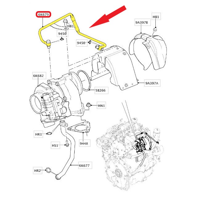 TURBO YAĞLAMA BORUSU