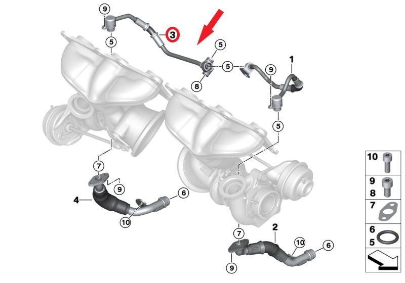TURBO YAĞLAMA BORUSU 