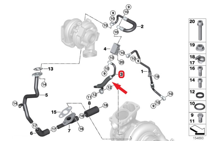 TURBO YAĞLAMA BORUSU