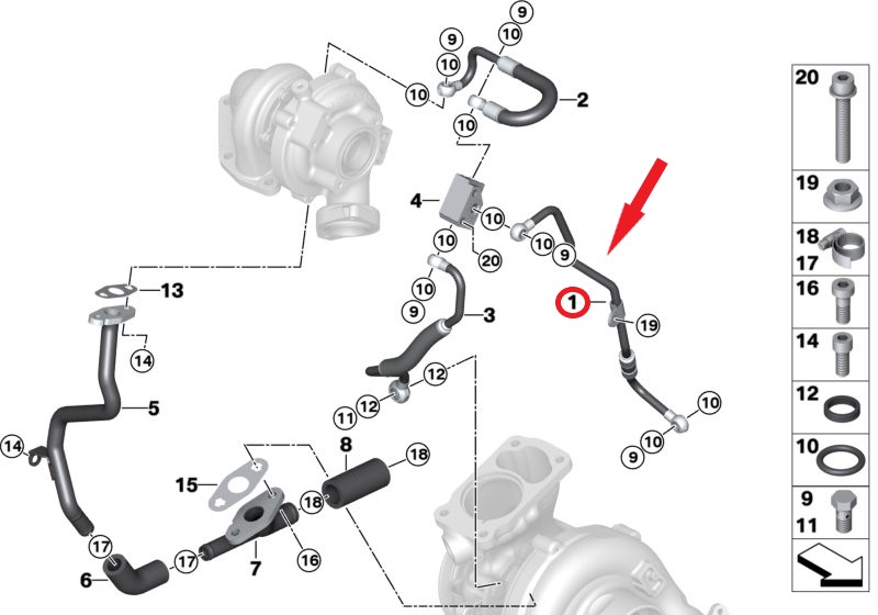 TURBO YAĞLAMA BORUSU