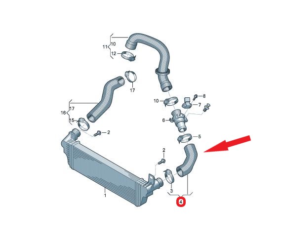 VOLKSWAGEN TRANSPORTER V TURBO HORTUMU